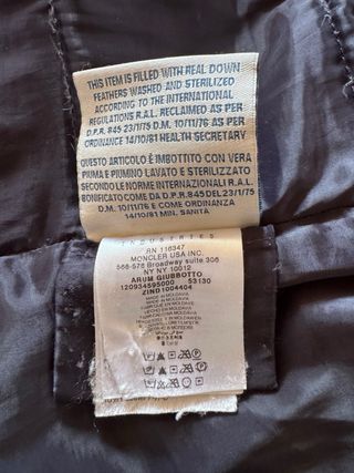 Plumífero Moncler Mujer Azul Marino Original