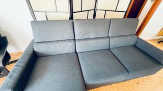 Sofá Chaise Longue Ikea Gris Oscuro