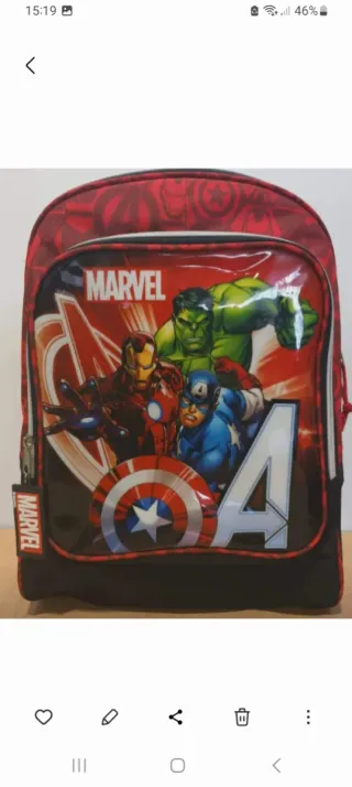 Mochila Marvel Avengers Nueva 60% dto.