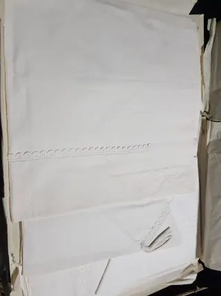 Juego de cama vintage bordado