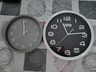 2 Relojes de pared redondo decoración