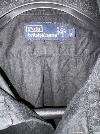 Camicia Polo Ralph Lauren Nera Cotone Uomo