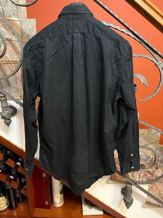 Camicia Polo Ralph Lauren Nera Cotone Uomo