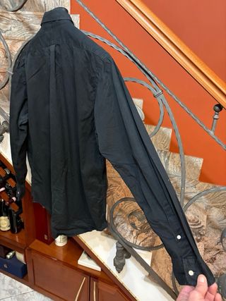 Camicia Polo Ralph Lauren Nera Cotone Uomo