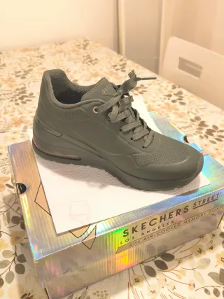 Skechers donna 38 verdi AirCooled Memory Foam