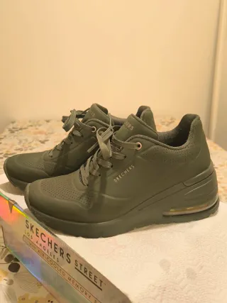 Skechers donna 38 verdi AirCooled Memory Foam