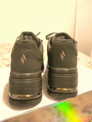 Skechers donna 38 verdi AirCooled Memory Foam