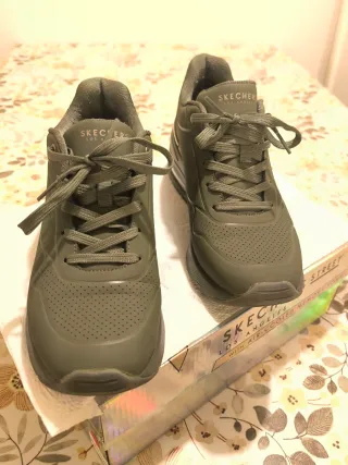 Skechers donna 38 verdi AirCooled Memory Foam