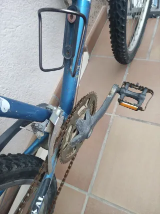 Bicicleta azul de montaña radikal
