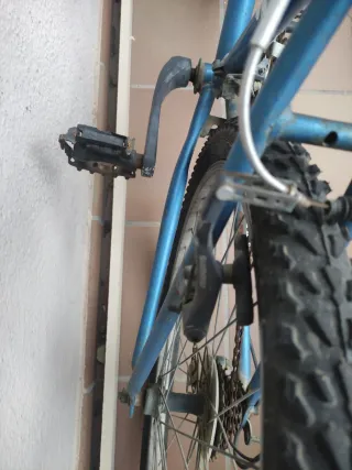 Bicicleta azul de montaña radikal