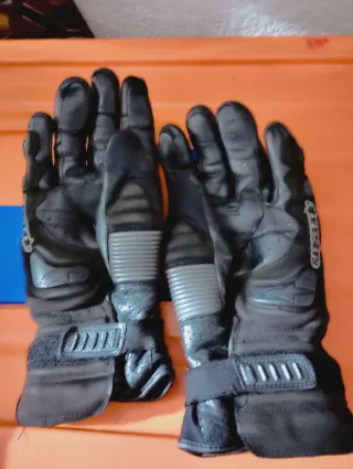 Guantes Moto Cuero Alpinestars Impermeables