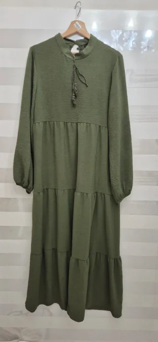 Vestito donna verde militare