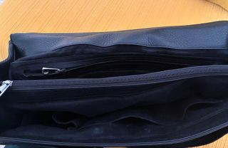 Bolso / maletín de piel negra - MARLO GYME