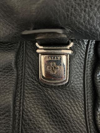 Bolso / maletín de piel negra - MARLO GYME