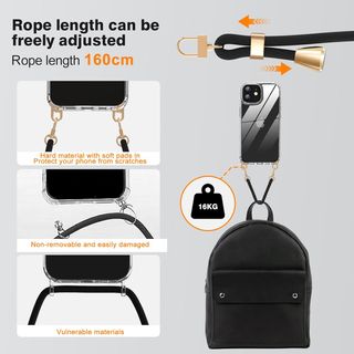 Funda iPhone 12/12 Pro con Cuerda Ajustable