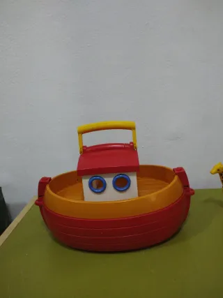 Barco Playmobil 1.2.3 con animales