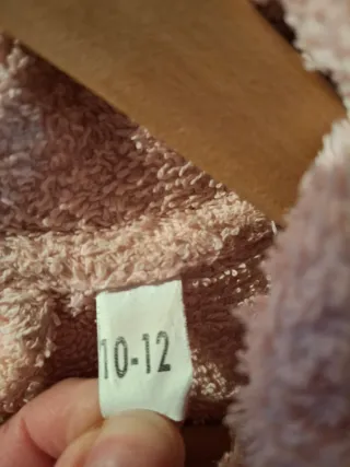 Albornoz niña rosa con dibujo