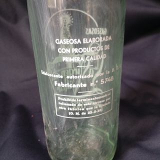 BOTELLA DE GASEOSA 1 LITRO VIRGEN DEL VILLAR