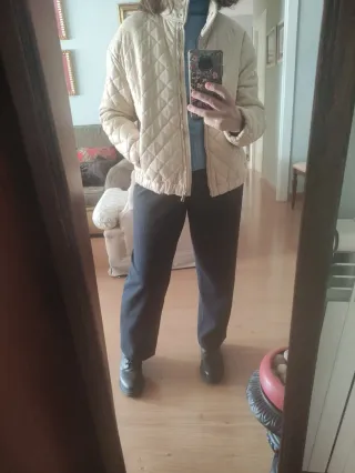 Bomber acolchada Formula Joven Beige