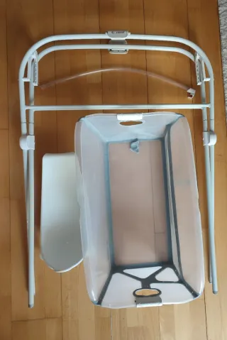 Bañera bebe plegable + soporte Jané