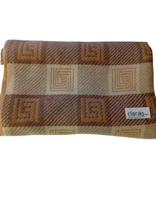 Sciarpa Donna Quadri Beige Viscosa Anallergica