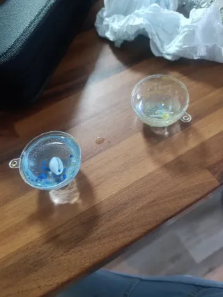 Bola Navidad o Llavero Azul y Dorado