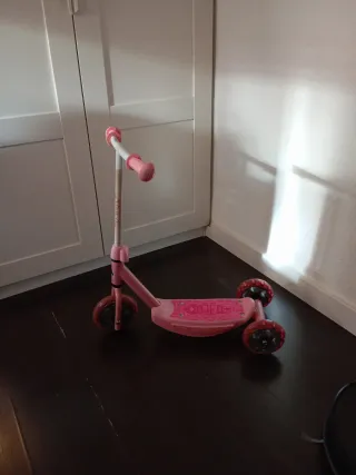 Patinete 3 ruedas niña rosa