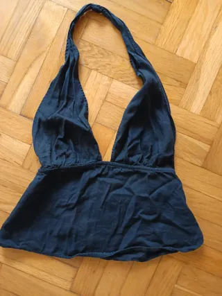 Top Zara Negro Halter