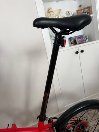 Bicicleta plegable naranja