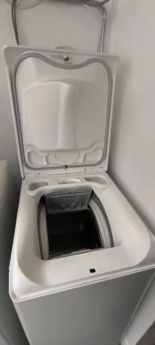 Lavadora carga superior blanca