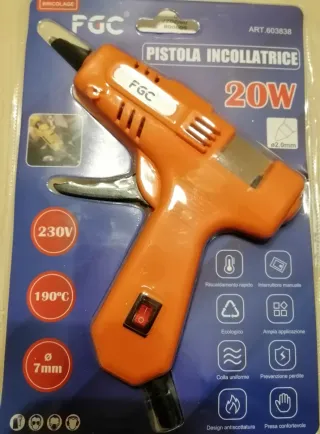 Pistola Incollatrice FGC 20W +' 2 conf.ni di colla