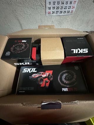 Taladro Perc. SKIL 20V MAX + RC Car + bateria 4 Ah