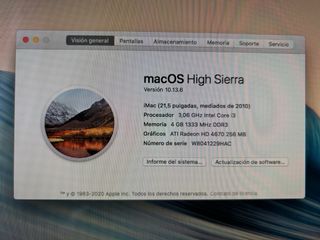 iMac 21,5 High Sierra - Funciona