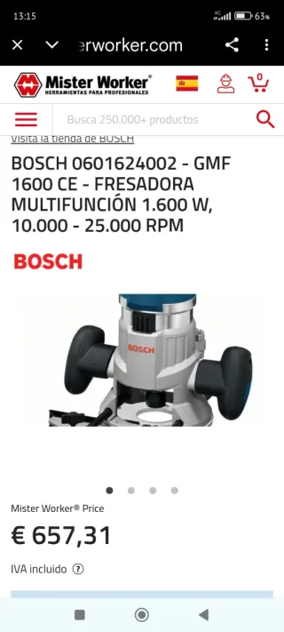 Bosch GMF 1600 C Fresadora Multifunción