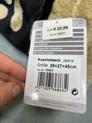 Trixie Jasira Soft Sack 25x27x45cm Preto/Bege