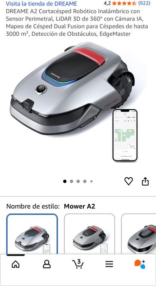Cortacésped Robótico DREAME A2 Inalámbrico garanti