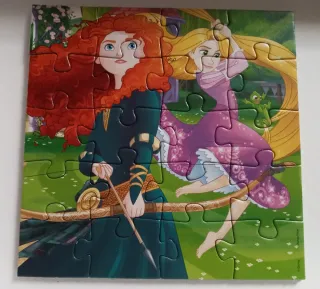 Puzzle Disney Princess 4 en 1
