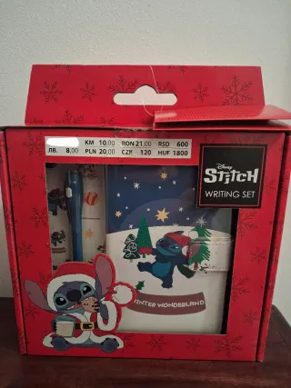 Libreta con boligrafo mágico y figura de Sticht.