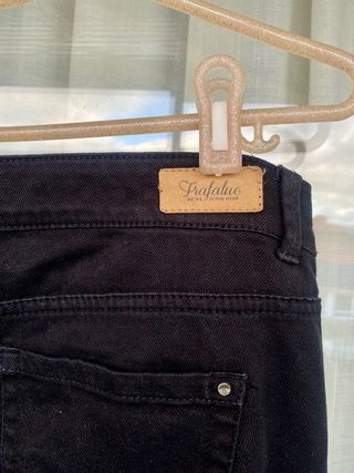 Pantalón vaquero Zara Trafaluc negro T.38 Vintage