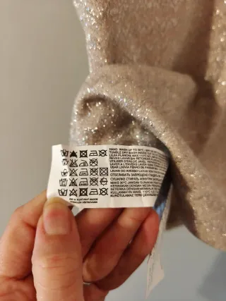 Camiseta Mango Toche Plateado Zigzag