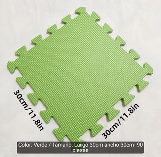 Puzzle Goma Eva varios colores 30x30 centímetros