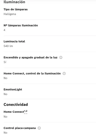 Campana extractora de acero inoxidable