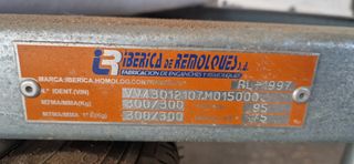 Remolque Iberica 300 con tapa- RECOJIDA EN MANO