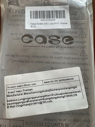 Funda cartera móvil samsung A555G rosa en llamas