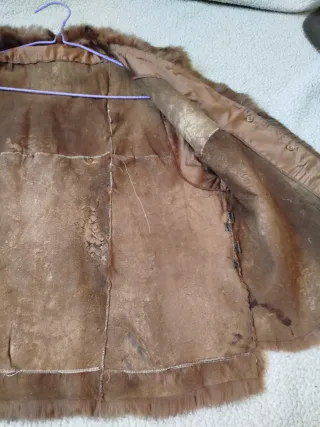 Chaleco de pelo estampado marrón