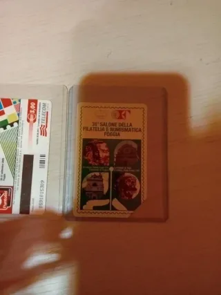 Lotto 2 schede telefoniche Filatelia Numismatica F