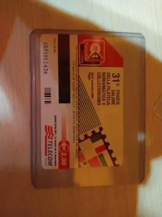 Lotto 2 schede telefoniche Filatelia Numismatica F