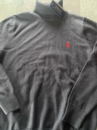 Jersey Polo Ralph Lauren Cuello Alto Gris