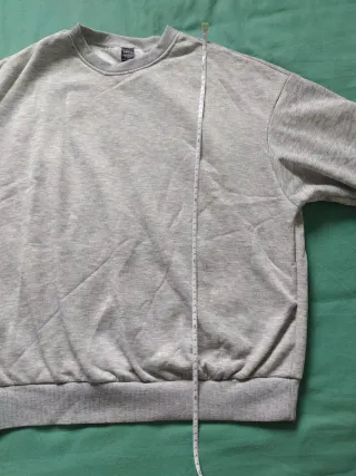 Jersey oversize gris jaspeado Shein Talla S