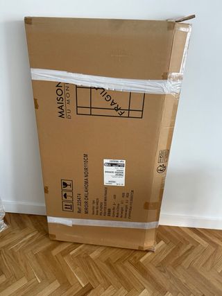 Espejo rectangular negro metal maison du Monde